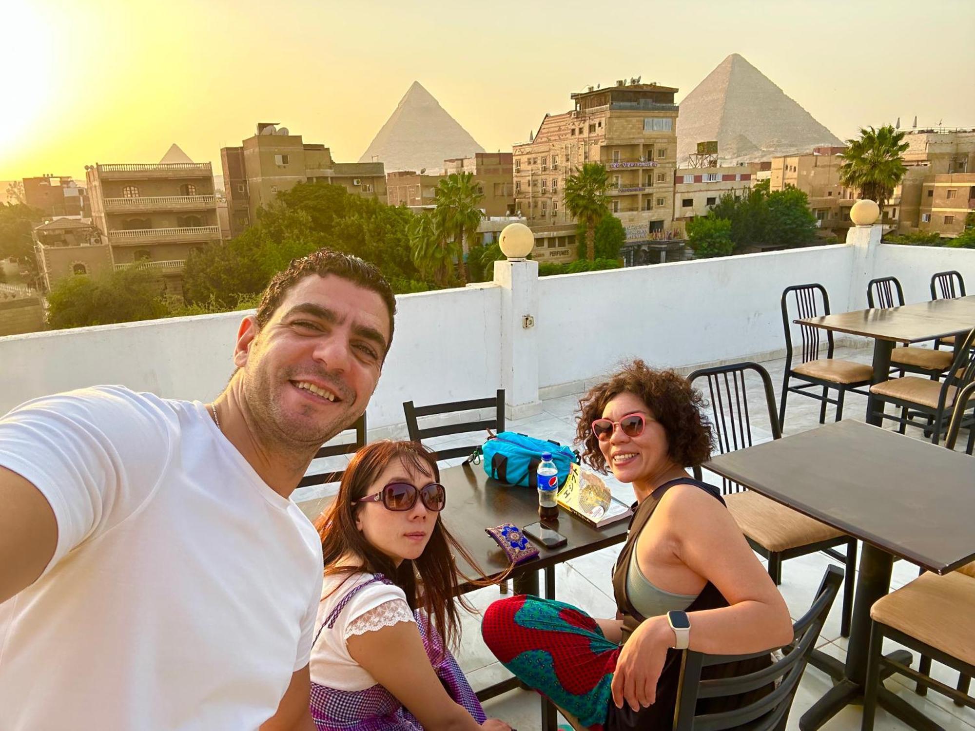Matto Pyramids Inn Kafret el-Gabal Exteriér fotografie
